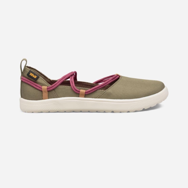 Hungary Teva Voya Infinity MJ - Női Slip On Olivazöld - 523-SATCV